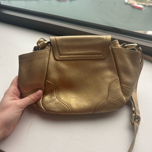 Prada Gold Leather Women's Bag - Picture 2 of 8